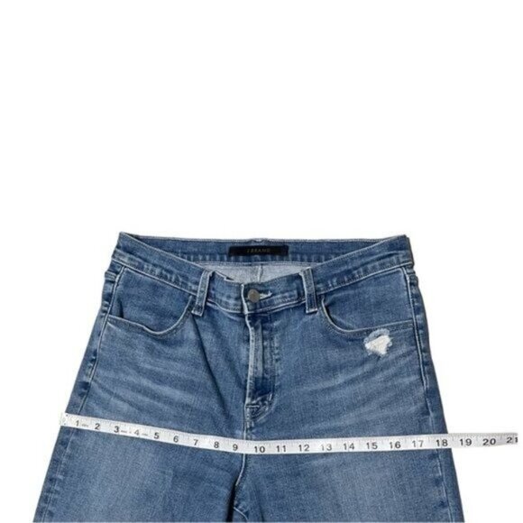 J Brand Alana High‑Rise Ripped Cropped Skinny Jeans in Argo Destruct, size 30 - Picture 6 of 12